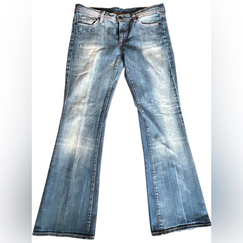 Citizens Of Humanity Light Blue Flare Jeans Ingrid Low Rise Stretch Y2K look